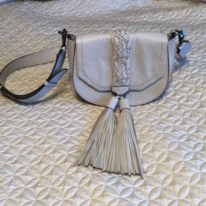 Rebecca Minkoff Gray  fringe tassel crossbody